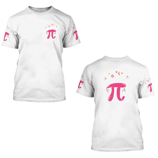 Pi Day Pi Math 3D T Shirts
