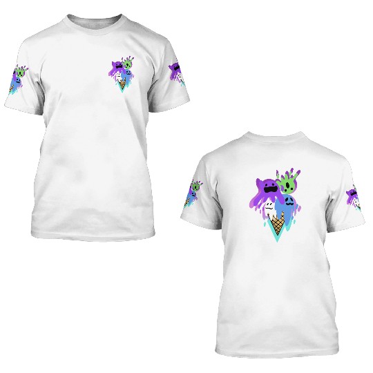 Ice Scream Parodi 3D T Shirts