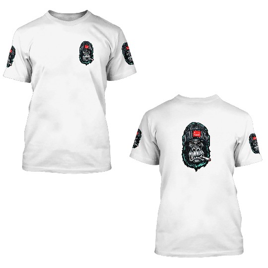 Hypebeast, Gorilla, Ape, Street Gorilla 3D T Shirts