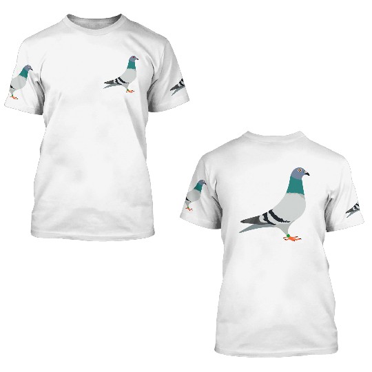 Race pigeon 3D T Shirts