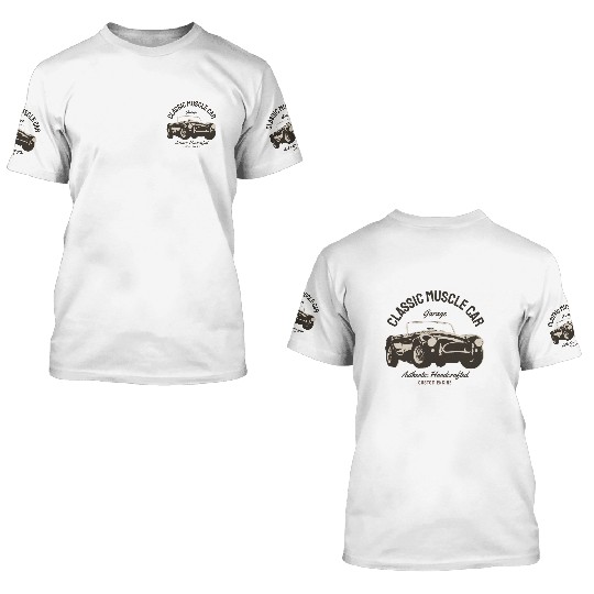 3D T Shirts Muscle Car - Classic Muscle Car