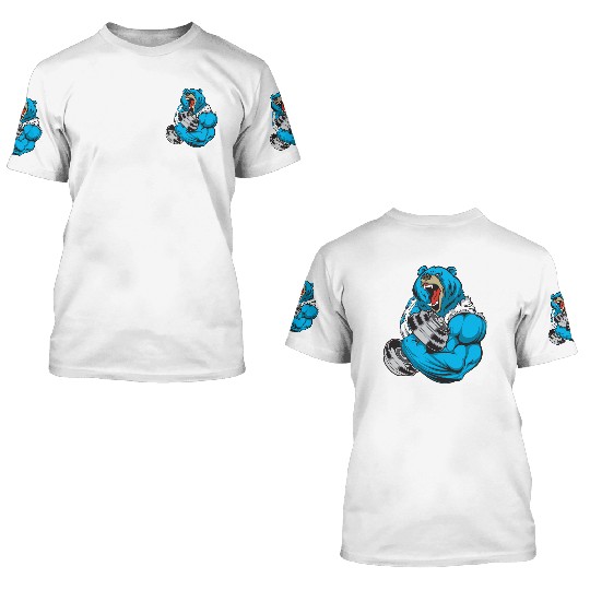 Bear Strong 3D T Shirts