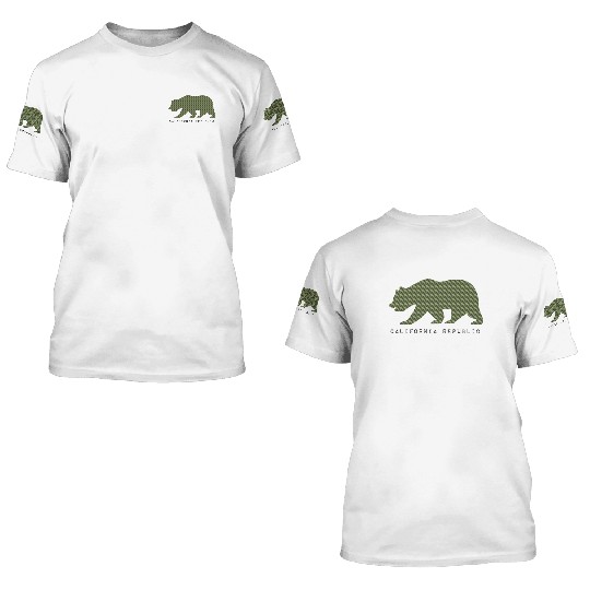 California Bear 3D T Shirts