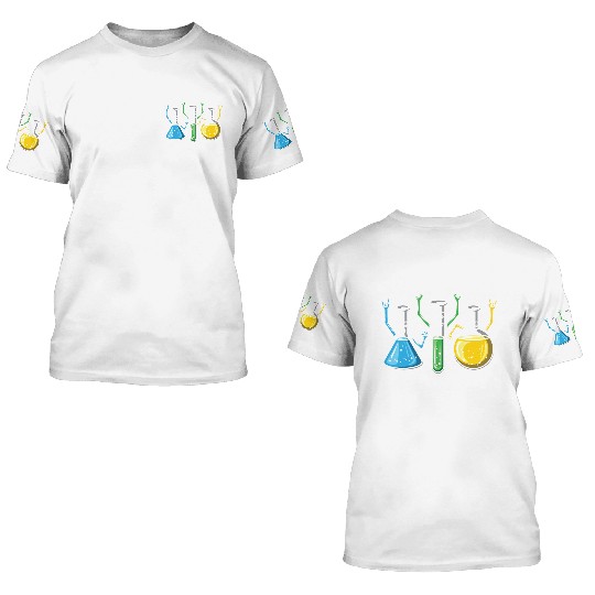 Experiments Chemistry Lover 3D T Shirts