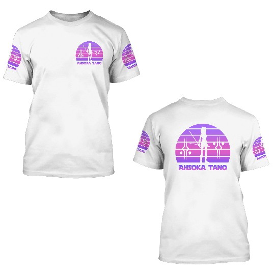 Ahsoka tano - Synthwave 3D T Shirts