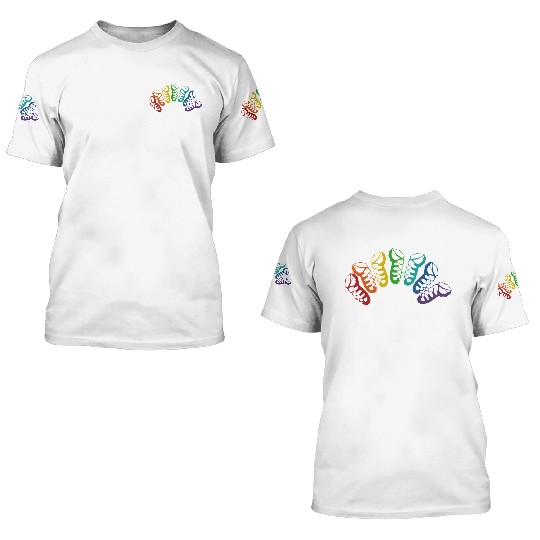 Irish Dance Ghillie Rainbow 3D T Shirts