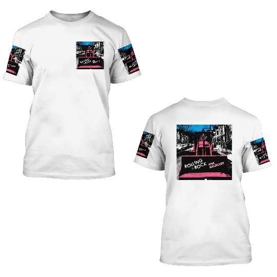 Pink Bulldozer / Rolling Rock 3D T Shirts