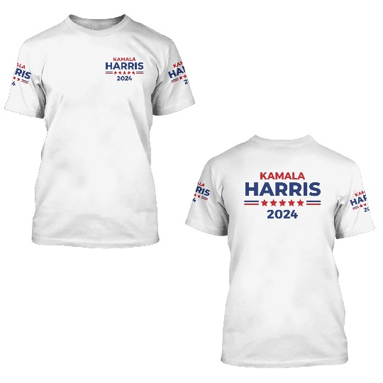 Vice President Kamala Harris For President 2024 3D T Shirts