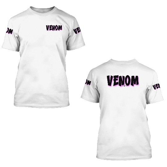 Venom | Neon Hot Pink Shadow 3D T Shirts