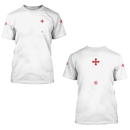 Crusader Knight Knights Templar Code Holy Cross 3D T Shirts