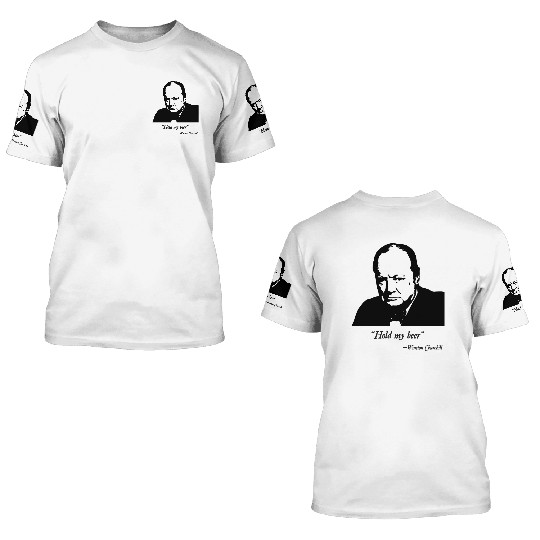 Winston Churchill World War 2 3D T Shirts