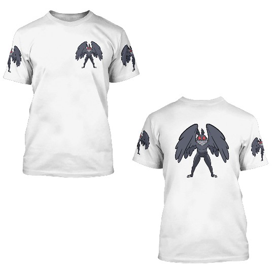 Mothman Mythical Creatures Folklore Cryptid 3D T Shirts