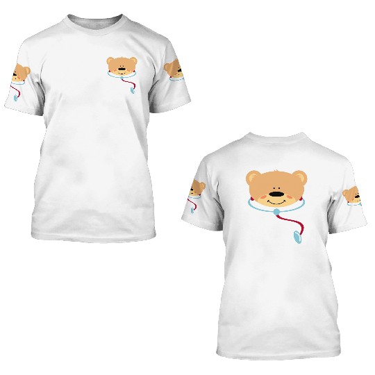 Teddybear Doctor 3D T Shirts