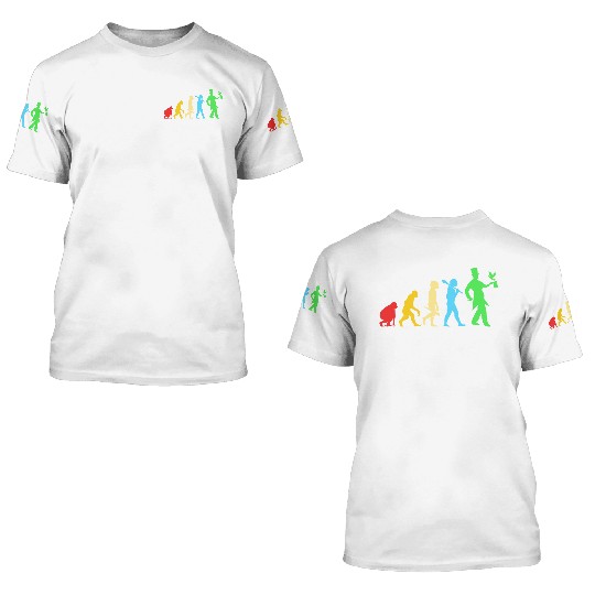 Retro Magic Lovers Magician Evolution 3D T Shirts