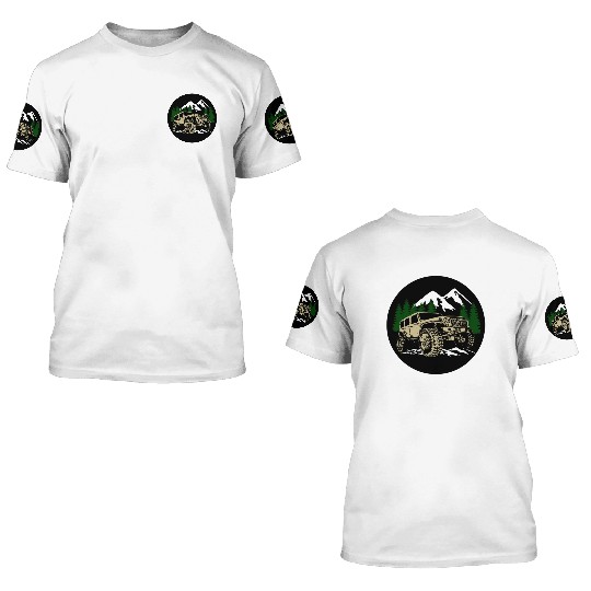 Mountain Jeep 3D T Shirts
