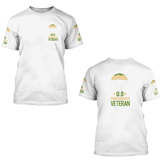 Army Parachute Airborne Division US Veteran 3D T Shirts