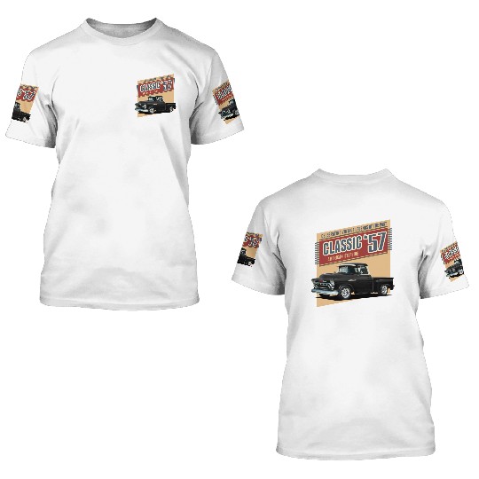 Classic 1957 Step Side 3D T Shirts