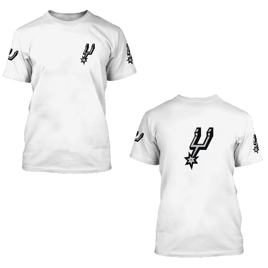 San Antonio Spurs Logo 3D T Shirts