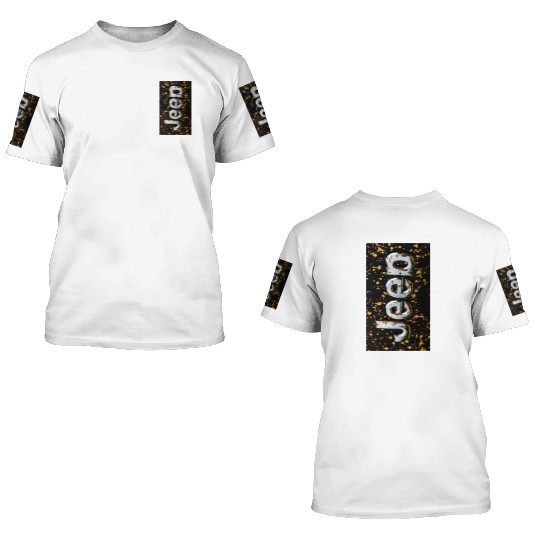 Jeep Emblem gold 3D T Shirts