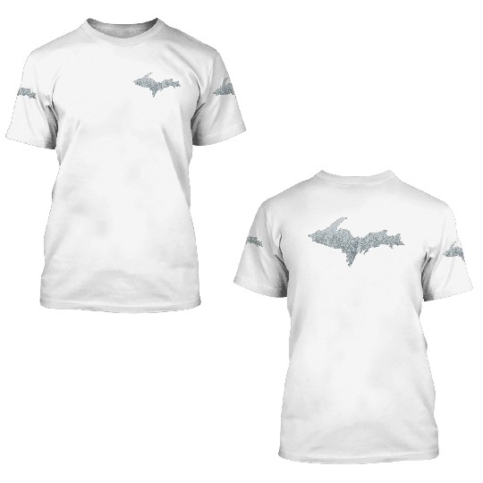 Upper Peninsula Snow 906 Yooper 3D T Shirts