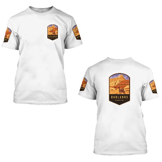Badlands National Park 3D T Shirts