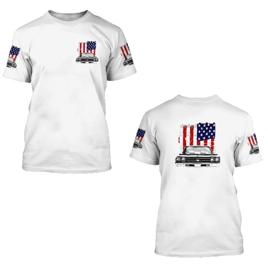 1969 Chevy Chevelle Ss Front Grill View 3D T Shirts