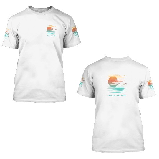 Artistic San Jose Del Cabo Mexico Palm Tree 3D T Shirts