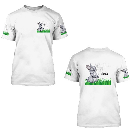 Bunny Name Gift Emily 3D T Shirts