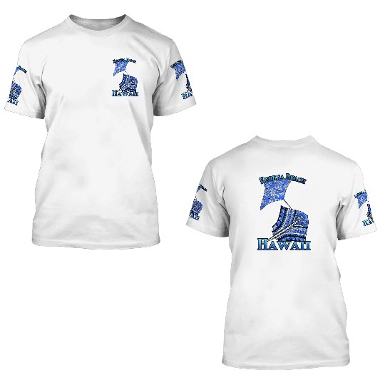 Keokea Beach Vacation Tribal Stingrays 3D T Shirts