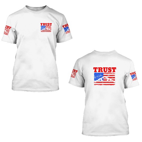 In Guns We Trust Second Amendment Gun Rights USA 3D T Shirts