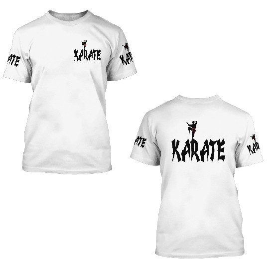 karate 3D T Shirts