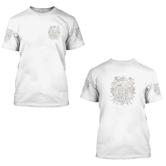 Atlanta Pilot Aviation Air Traffic Control Airspac 3D T Shirts