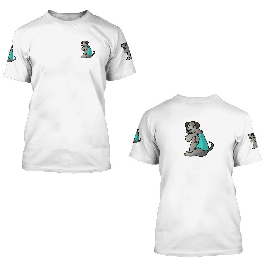 I Love Dad Irish Wolfhound 3D T Shirts