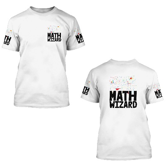 Math Wizard 3D T Shirts