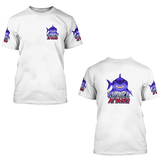 Shark Attack 3D T Shirts