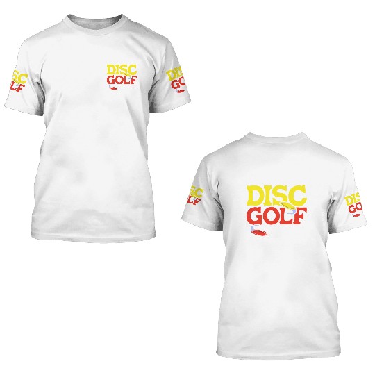 Crazy Disc Golf Lady Disc Golfer 3D T Shirts