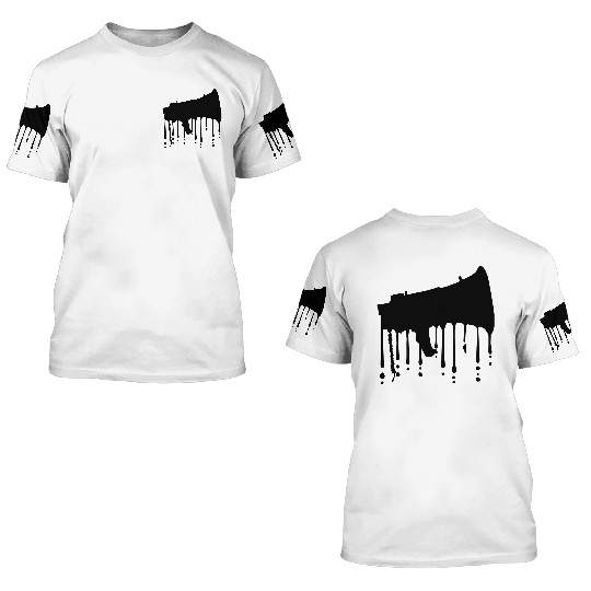 graffiti megaphone propaganda loudspeaker 3D T Shirts