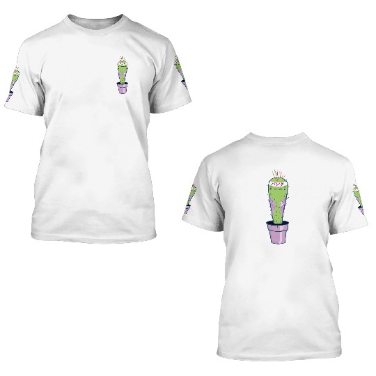 Punk rock cactus. 3D T Shirts