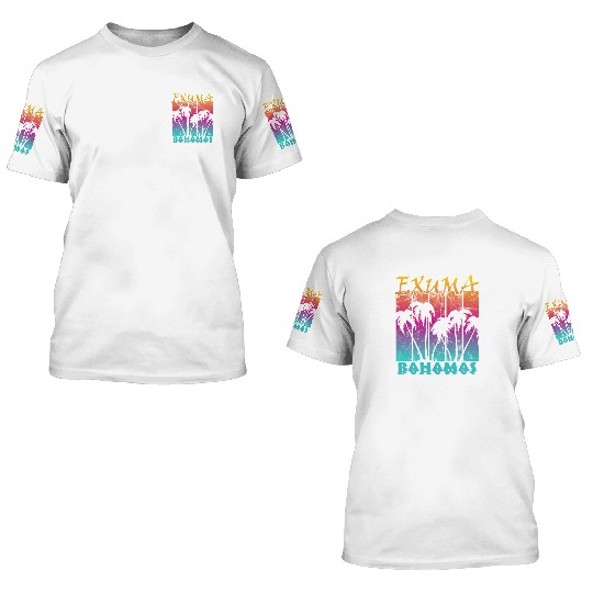 Exuma Bahamas 3D T Shirts