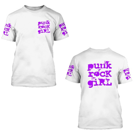 Punk Rock Girl 3D T Shirts