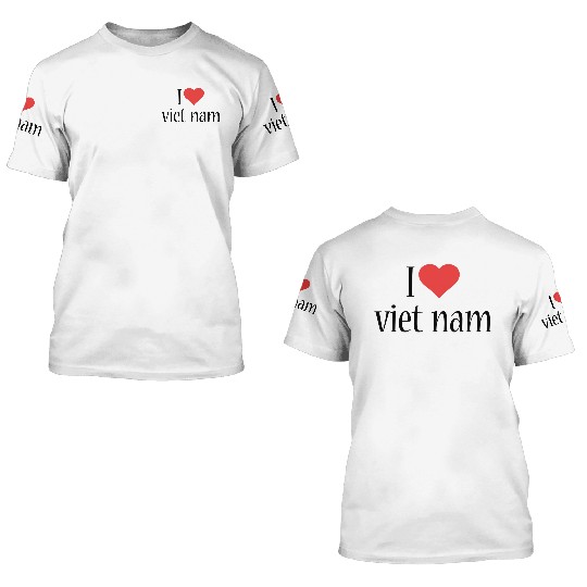 i love vietnam 3D T Shirts
