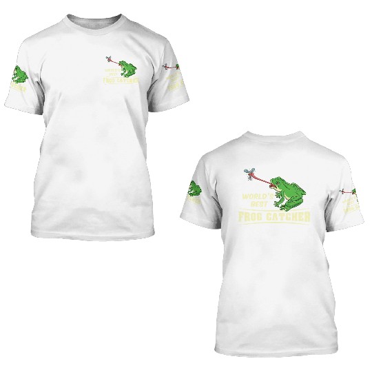 World s Best Frog Catcher For Herpetologist 3D T Shirts