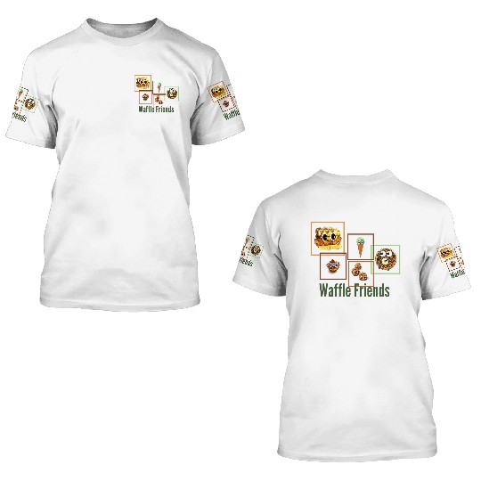 Waffle Friends 3D T Shirts