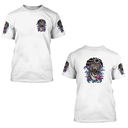 tiger Japanese style 3D T Shirts