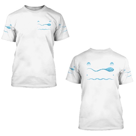 I Swim Fast Swimmer Swimming 3D T Shirts