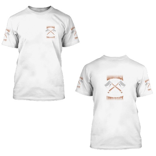 Forest Ax Profession Firewood 3D T Shirts