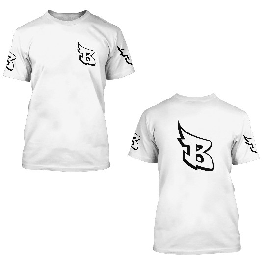 Letter b graffiti 3D T Shirts