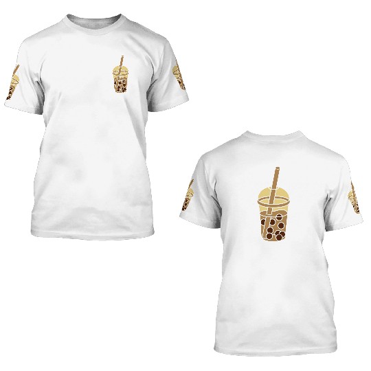 design comic bubble tea 3D T Shirts