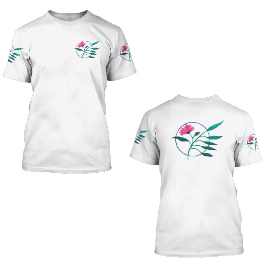 Circle Flower 3D T Shirts