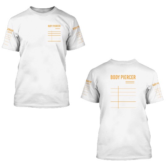 Profession Pain Tattoo Ring 3D T Shirts